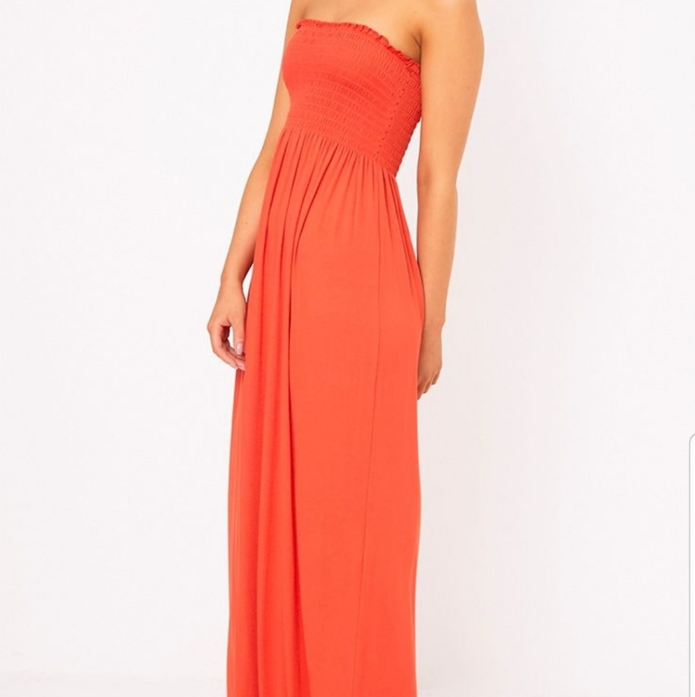 *SOLD*Pretty Little Thing Orange Shirring Bandeau